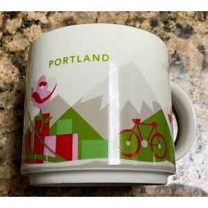 Portland Oregon OR Starbucks You Are Here Collection Coffee Mug MINTY 2014